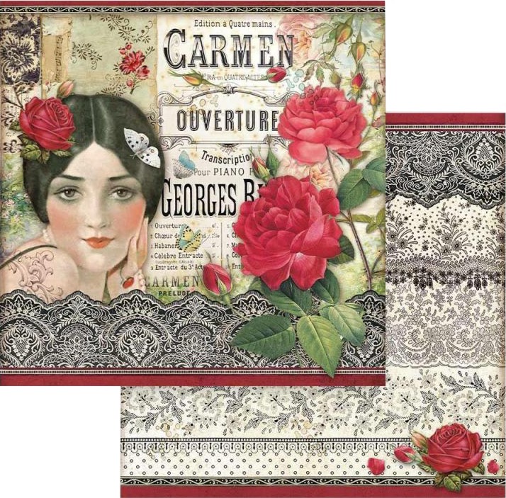 ������ �� ����������� Stamperia - ������ - 30.5 x 30.5 cm �� ���������� Desire - 