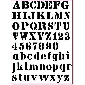 Шаблон CADENCE - Букви и цифри Шаблон CADENCE - Букви и цифри - 21 x 29.7 cm -