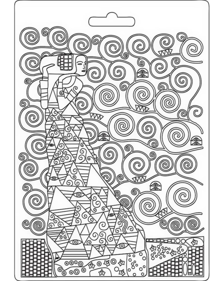 3D форма Stamperia - Климт: Чакането 3D форма Stamperia - Климт: Чакането - 14.8 x 21 cm от колекцията KLIMT -