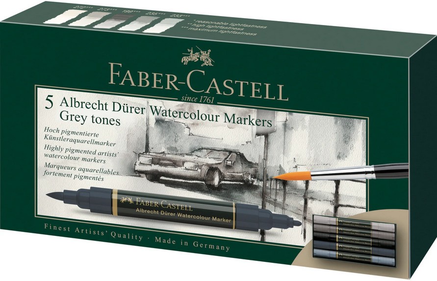 �������� ��������� ������� Faber-Castell Grey tones - 5 ����� �� ������� Albrecht Durer - 