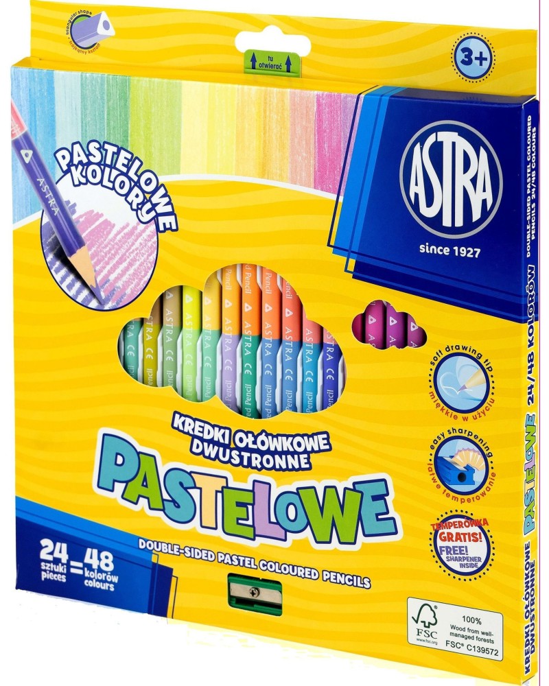 ���������� ������ ������ Astra S.A. Pastelowe - 24 ���� � 48 ����� � �������� - 