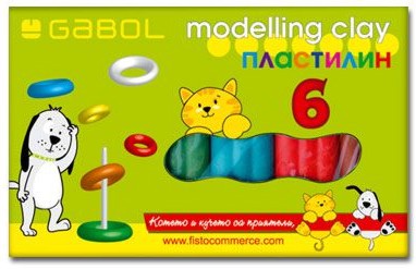 Пластилин Gabol Пластилин Gabol - 6 цвята -