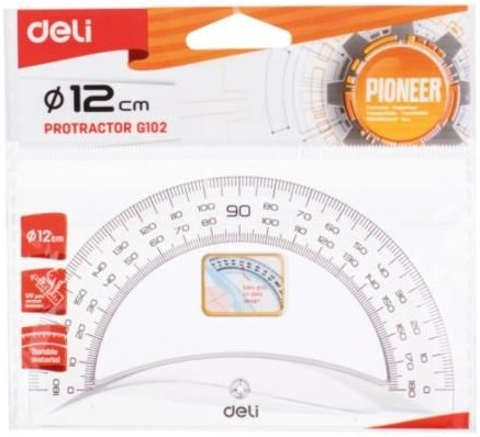 Транспортир 180° Deli Транспортир 180° Deli - От серията Pioneer -
