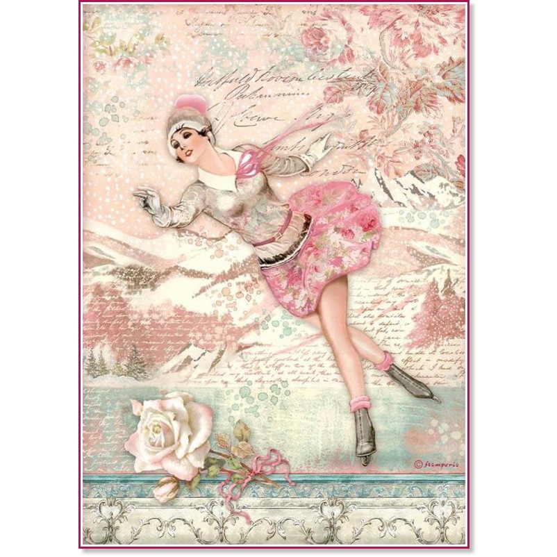 ��������� ������ Stamperia - ��������� - A4 �� ���������� Sweet winter - 
