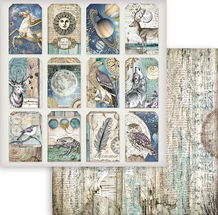 ������ �� ����������� Stamperia - ������ - 30.5 x 30.5 cm �� ���������� Cosmos Infinity - 
