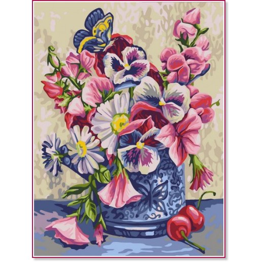 Рисуване по номера Art Hobby - Цветен букет Рисуване по номера Art Hobby - Цветен букет - 30 x 40 cm -