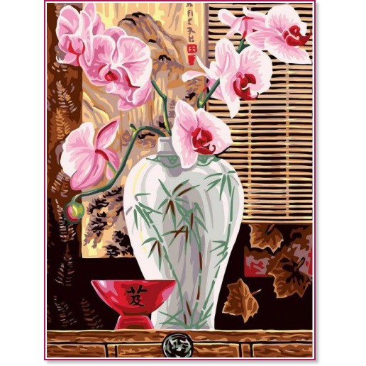 Рисуване по номера Art Hobby - Орхидея Рисуване по номера Art Hobby - Орхидея - 30 x 40 cm -