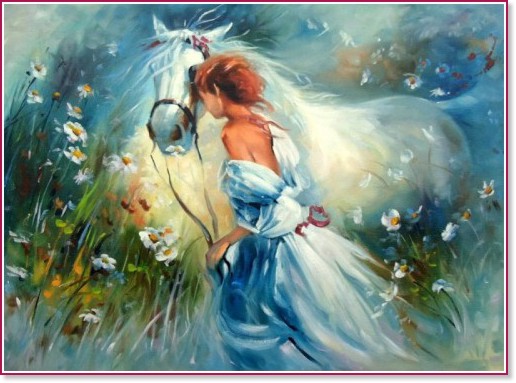 Рисуване по номера Art Hobby - Лятна разходка Рисуване по номера Art Hobby - Лятна разходка - 50 x 40 cm -