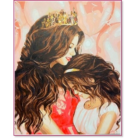 Рисуване по номера Art Hobby - Две принцеси Рисуване по номера Art Hobby - Две принцеси - 40 x 50 cm -