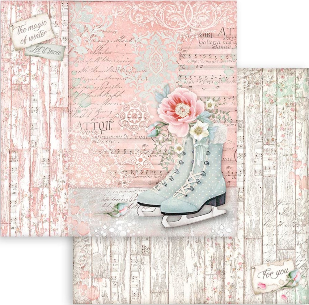 ������ �� ����������� Stamperia - ����� �� ��� - 30.5 x 30.5 cm �� ���������� Sweet winter - 