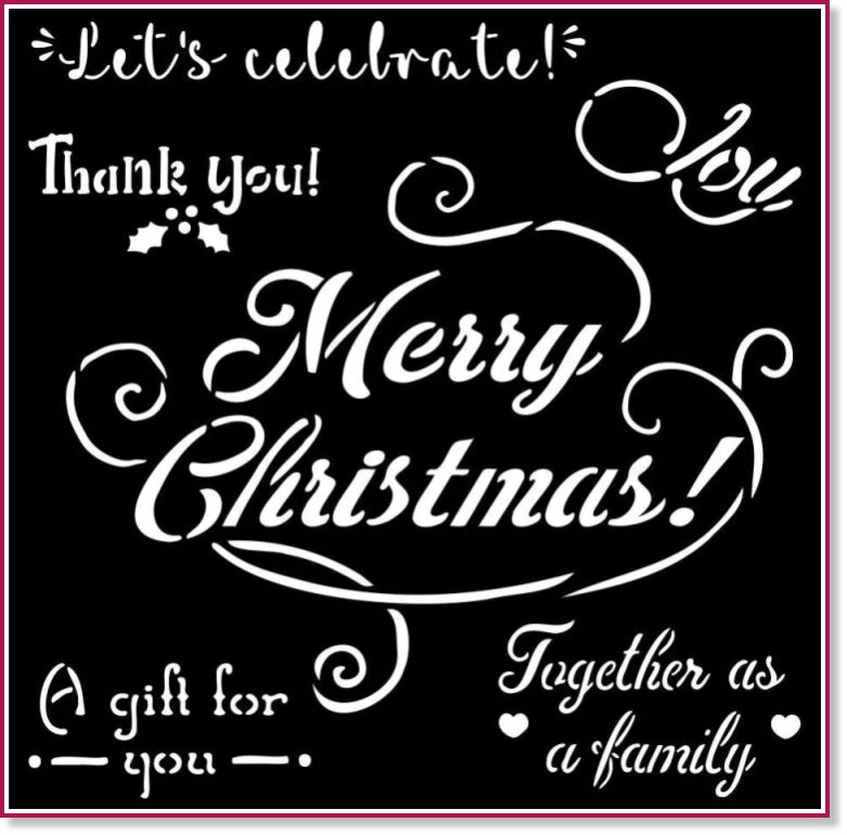 ������ Stamperia - ������ ������ - 18 x 18 cm �� ���������� Classic Christmas - 