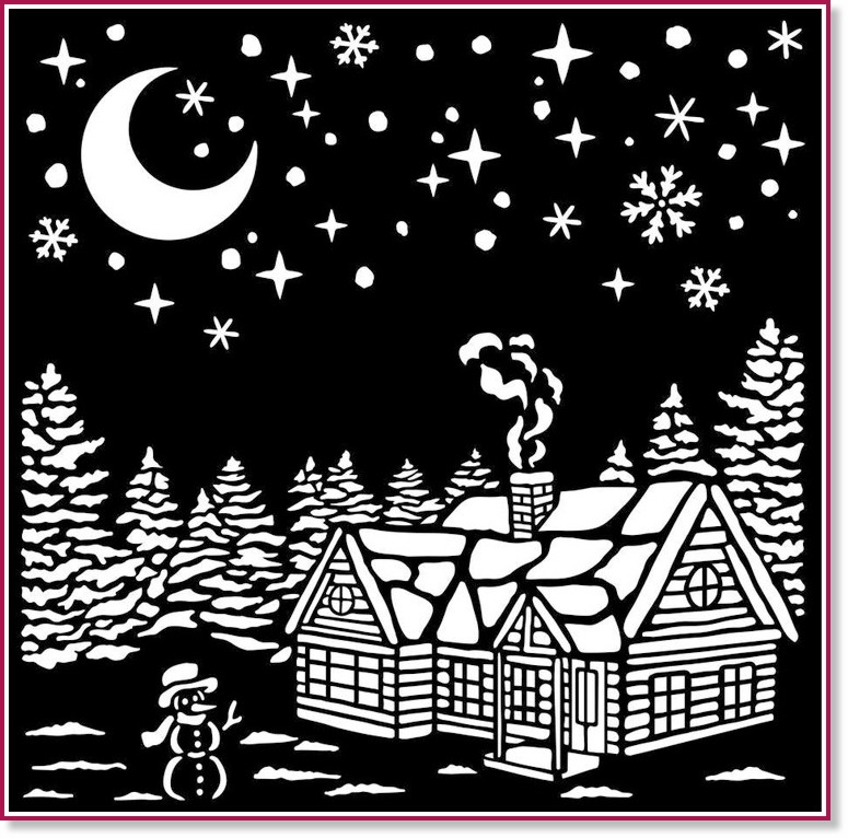 ������ Stamperia - ������� ���� - 18 x 18 cm �� ���������� Classic Christmas - 