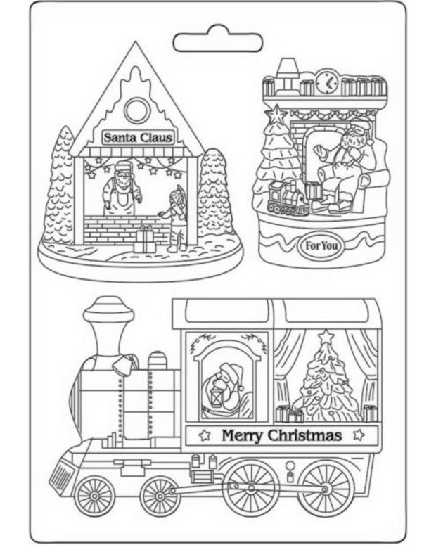 3D ����� Stamperia - ���� ������ - 15 x 21 cm �� ���������� Classic Christmas - 