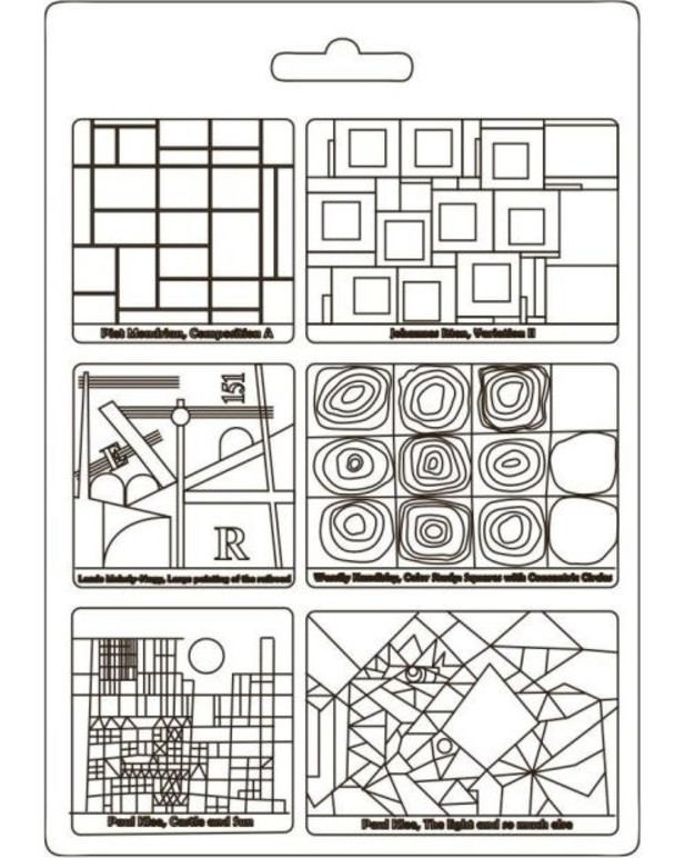 3D  Stamperia -  - 21 x 29.7 cm   Bauhaus - 