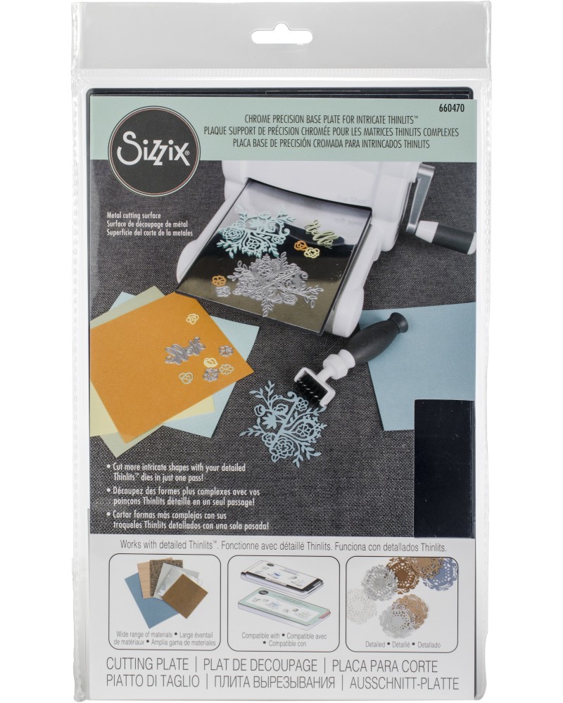 Подложка за рязане Sizzix Chrome Precision Base Plate Подложка за рязане Sizzix Chrome Precision Base Plate - За машина за изрязване и релеф -