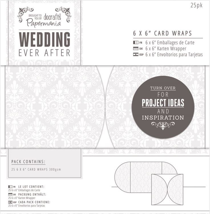    Docrafts Card wraps - 25    Wedding Ever After - 