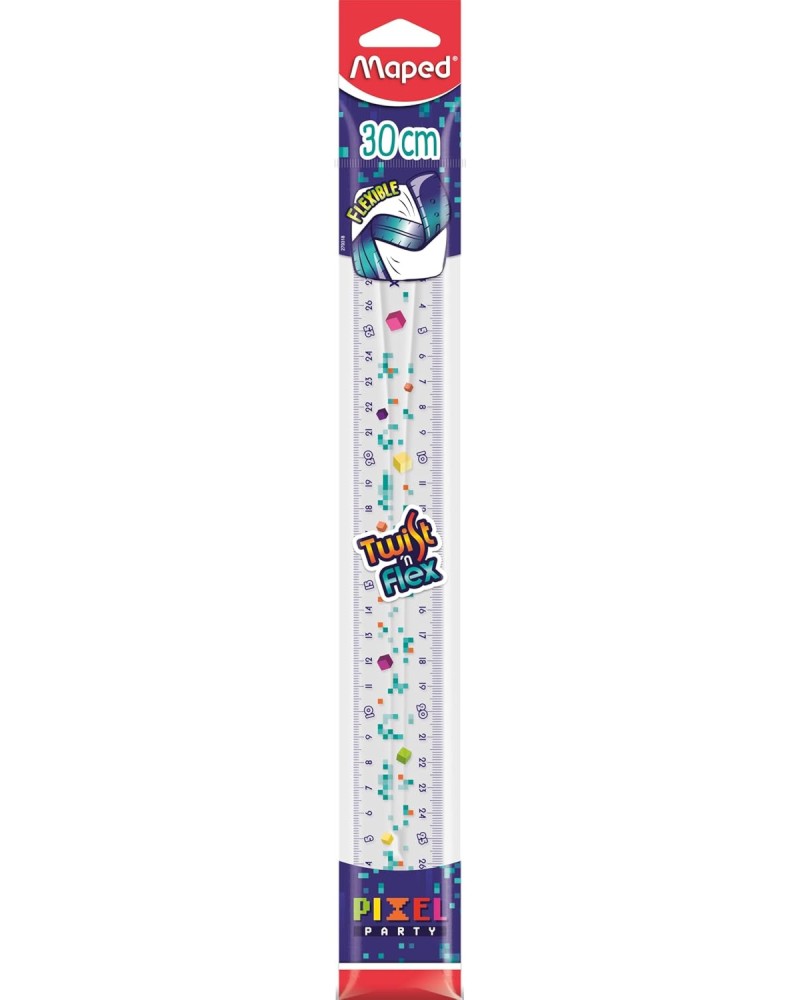 Гъвкава линия Maped Гъвкава линия Maped - 30 cm от серията Pixel party -