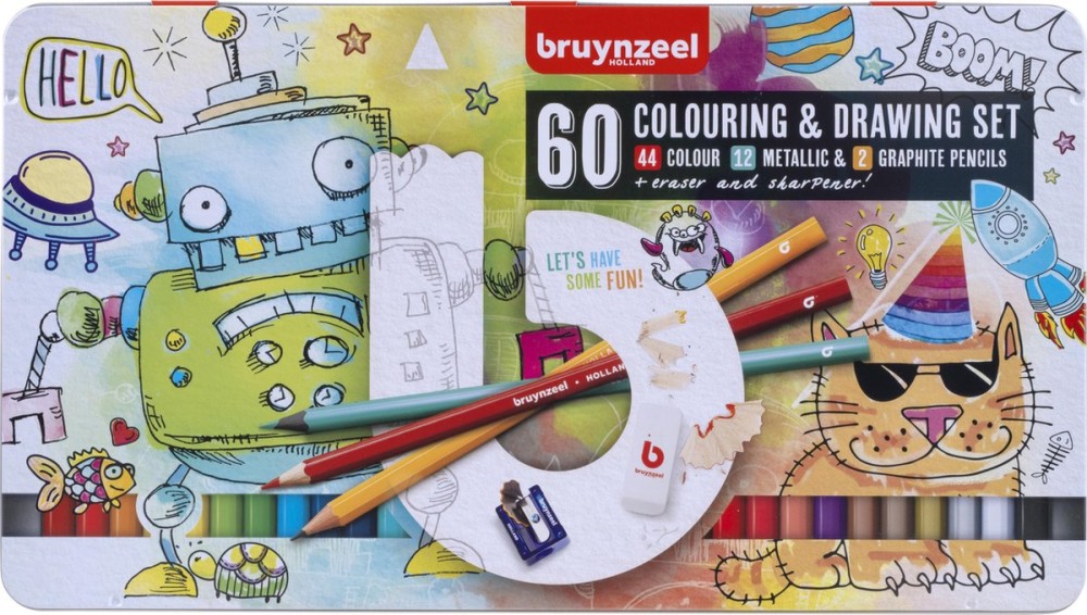 Цветни моливи Bruynzeel Small Artists Цветни моливи Bruynzeel Small Artists - 60 части от серията Kids -