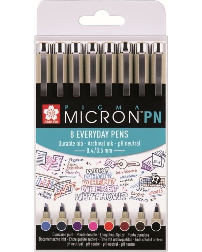   Sakura PN - 8    Pigma Micron - 