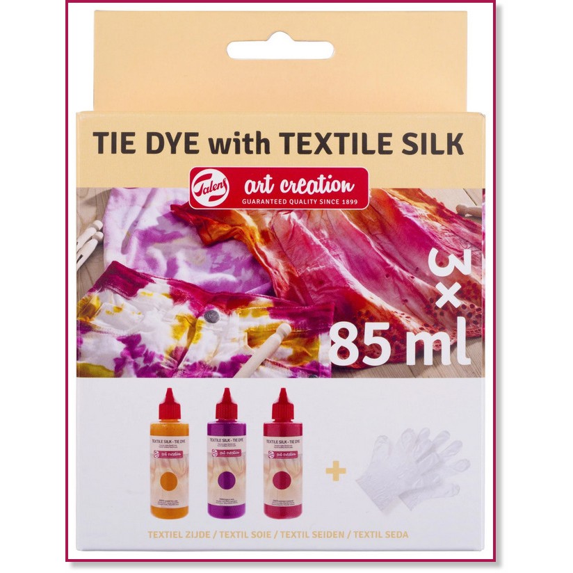    Tie Dye Royal Talens Pink - 3  x 85 ml     Art Creation - 