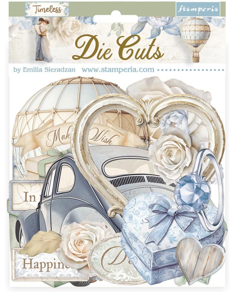 Картонени фигурки Stamperia - Сватба Картонени фигурки Stamperia - Сватба - 44 броя от колекцията Timeless -