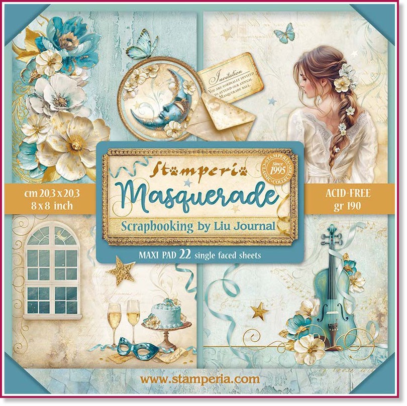    Stamperia -  - 22    Masquerade - 