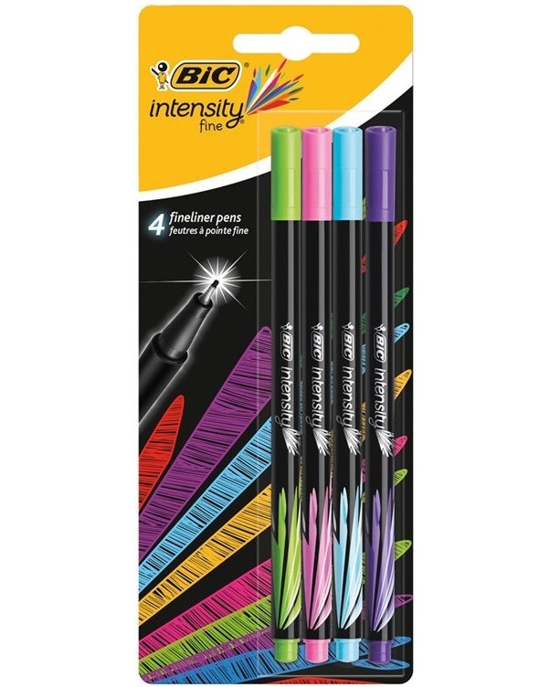 Тънкописци BIC Fun Тънкописци BIC Fun - 4 цвята от серията Intensity -