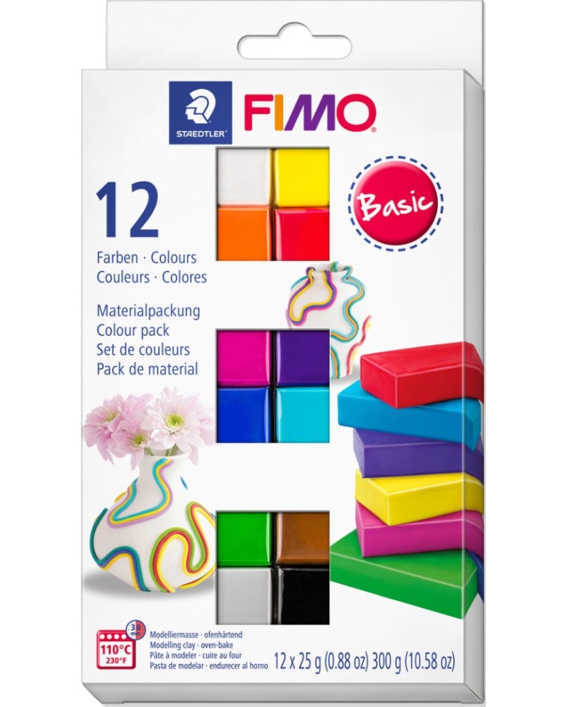   Fimo Basic - 12  24  x 25 g, - 