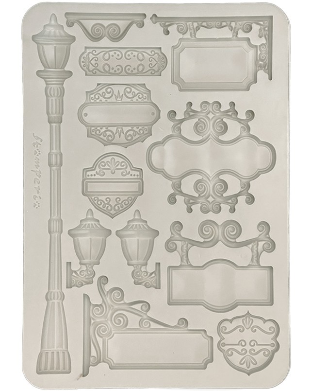 Силиконов 3D молд Stamperia - Табели Силиконов 3D молд Stamperia - Табели - 10.5 x 14.8 cm от колекцията Art of travelling -