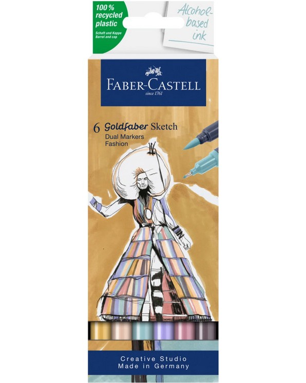   Faber-Castell Sketch Fashion - 6    Goldfaber - 