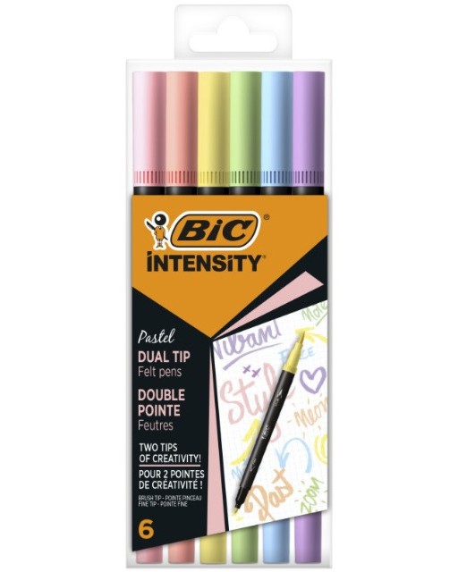 ���������� � ����� ���� BIC Pastel - 6 ����� �� ������� Intensity - 