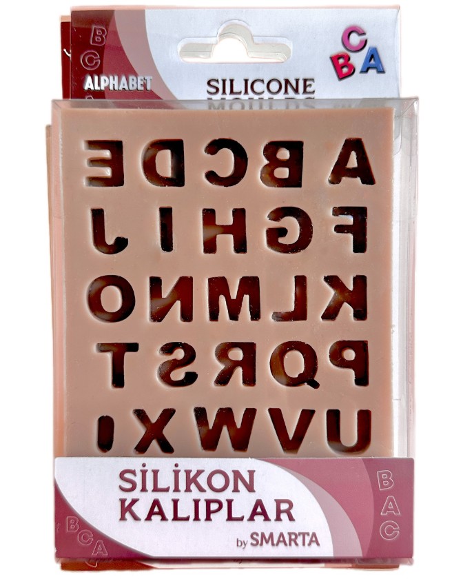 Силиконова 3D форма Smarta - Азбука Силиконова 3D форма Smarta - Азбука - 10 / 13 / 1.5 cm -