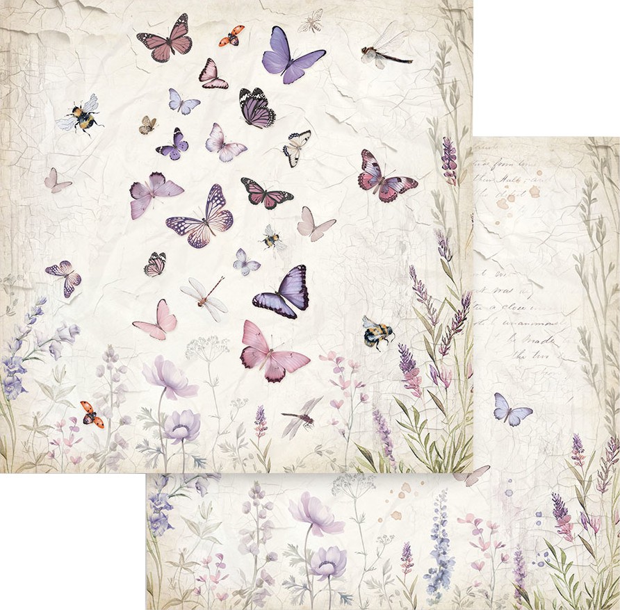 ������ �� ����������� Stamperia - �������� - 30.5 x 30.5 cm �� ���������� Lavender - 