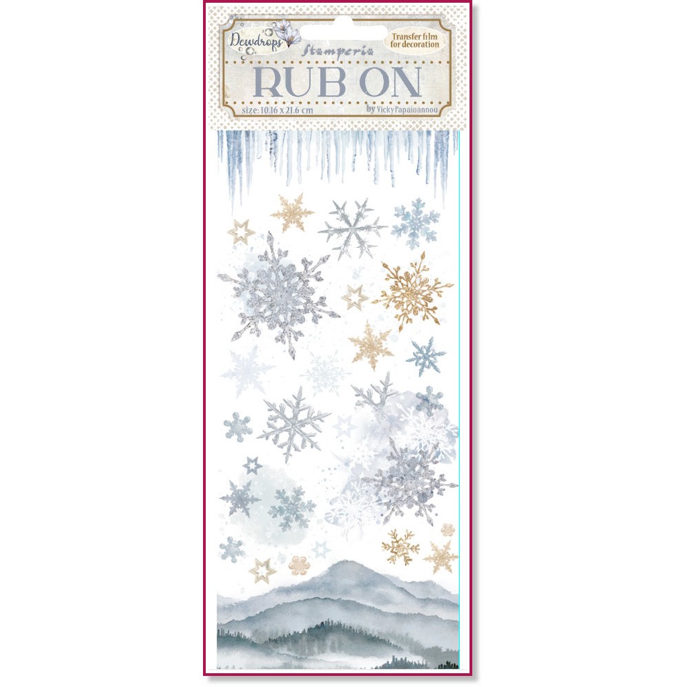    Stamperia -  - 10.16 x 21.6 cm   Dewdrops - 
