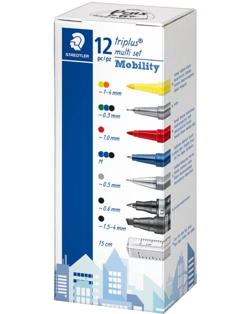 �������� �� �������� Staedtler Triplus - 12 ����� - 