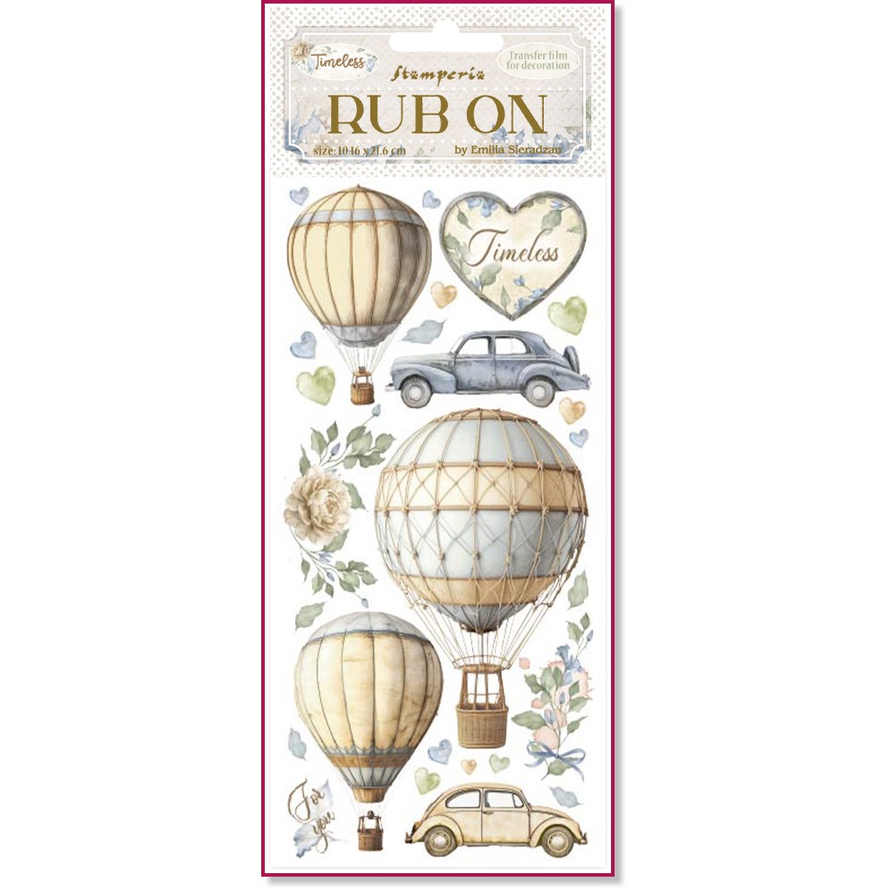    Stamperia -  - 10.16 x 21.6 cm   Timeless - 