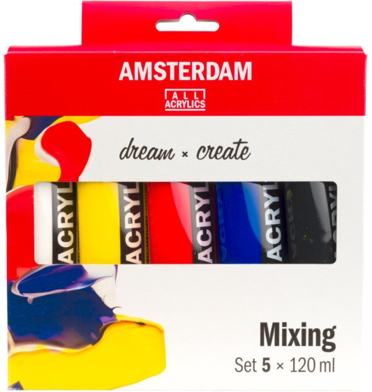 ������� ��� Royal Talens Mixing - �������� ������� - 5 ����� x 120 ml �� ���������� Amsterdam - ���