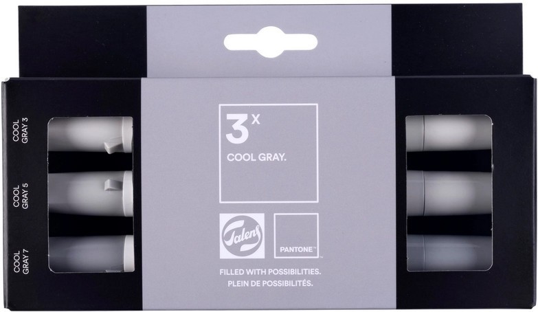 Двувърхи маркери Royal Talens Cool Gray Двувърхи маркери Royal Talens Cool Gray - 3 цвята от серията Pantone -
