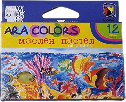 Маслени пастели Ara Colors Маслени пастели Ara Colors - 12 цвята -