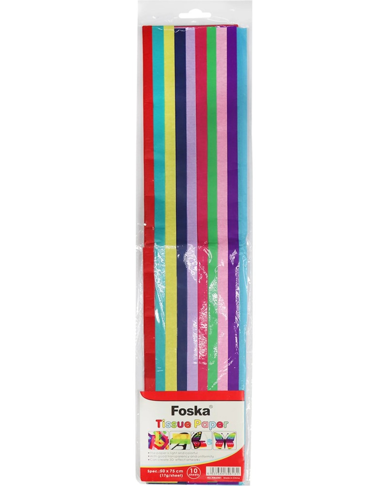 Тишу хартия Foska Тишу хартия Foska - 10 листа, 50 x 75 cm -