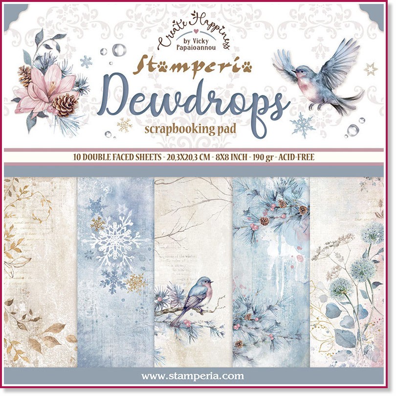    Stamperia -   - 10    Dewdrops - 