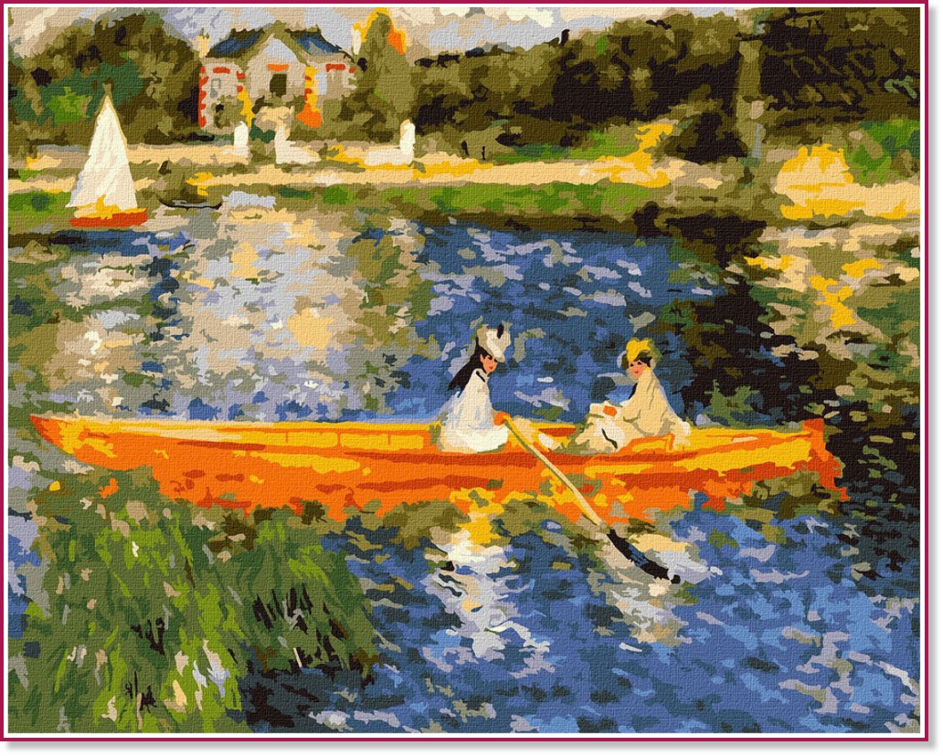 Рисуване по номера Ideyka - Разходка по Сена Рисуване по номера Ideyka - Разходка по Сена - 50 x 40 cm -