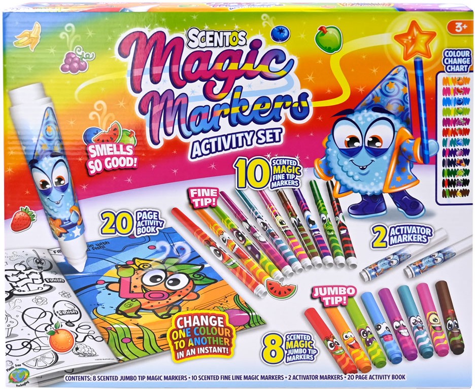 Ароматен комплект за оцветяване Scentos Magic Markers Ароматен комплект за оцветяване Scentos Magic Markers - 21 части -