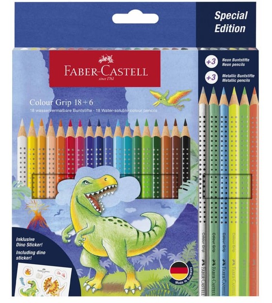 ������ ������ Faber-Castell Grip 2001 - ��������� - 18 ����� + 3 ����������, 3 ������� � ������� - 