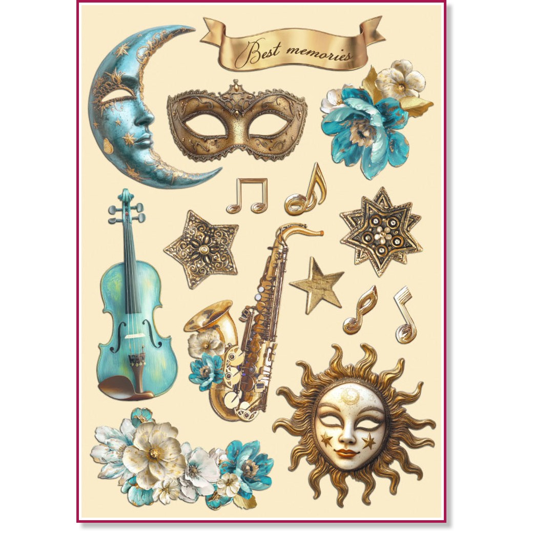   Stamperia -  -  Masquerade - 