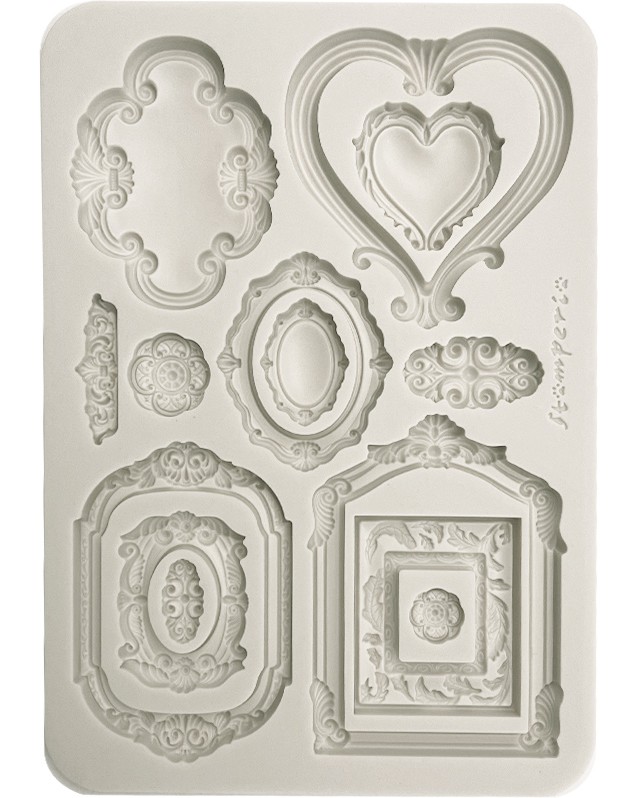 Силиконов 3D молд Stamperia - Рамки Силиконов 3D молд Stamperia - Рамки - 14.8 x 21 cm от колекцията Timeless -