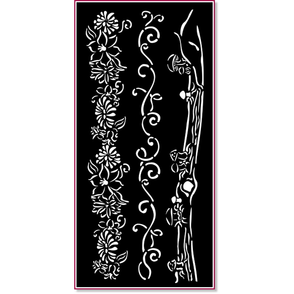 ������ Stamperia - �������� ����� - 12 x 25 cm �� ���������� Hidden Grove - 