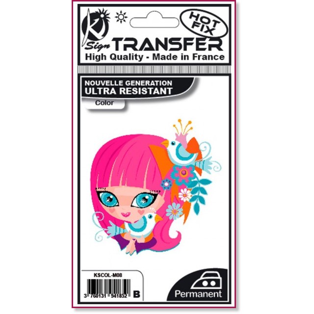 Трансферна декорация за текстил Ki-Sign - Манга момиче Трансферна декорация за текстил Ki-Sign - Манга момиче - От серията Hot Fix -