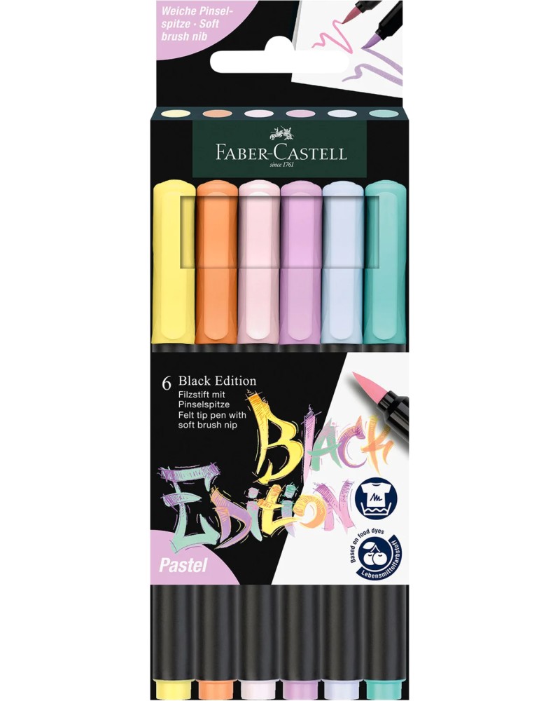 ������� � ���� ��� ����� Faber-Castell Pastel - 6 ����� �� ����� Black Edition - 