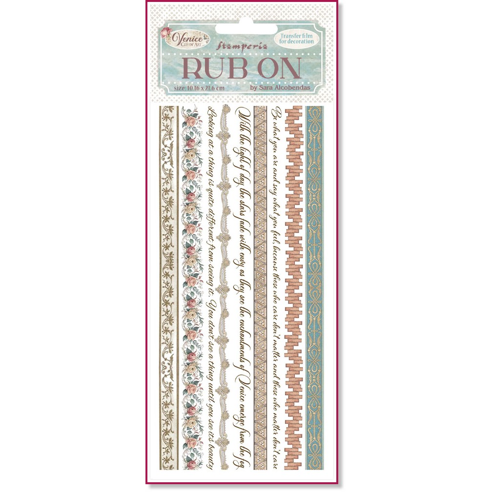    Stamperia - 10.16 x 21.6 cm   Venice - 